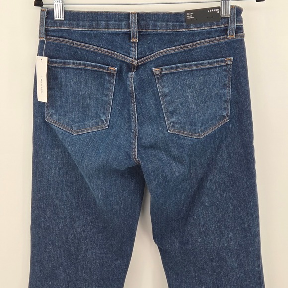 J Brand 8314T178 Blue Denim Selena Arcade Mid Rise Crop Boot Jeans Women 28 NWT - Picture 8 of 15